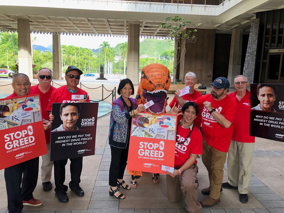 Senator Moriwaki stood with AARP at the Capitol Rotunda to discuss legislation and learn about their StopRxGreed campaign. Mahalo to AARP for the crucial advocacy that they do!